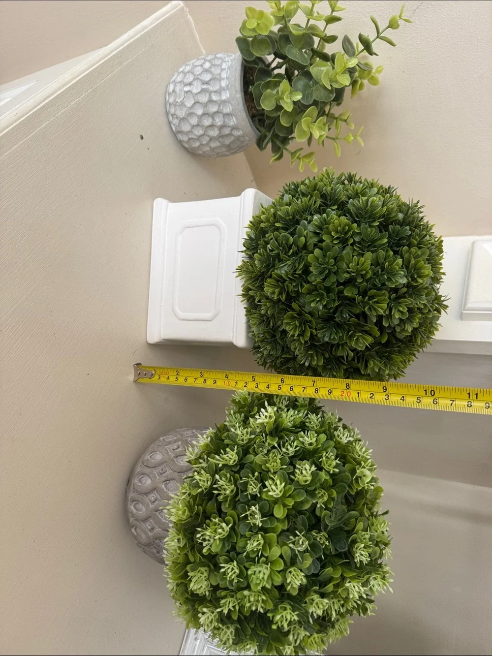 Artificial Boxwood Topiary Ball in Green - Decorative Home Accents 3